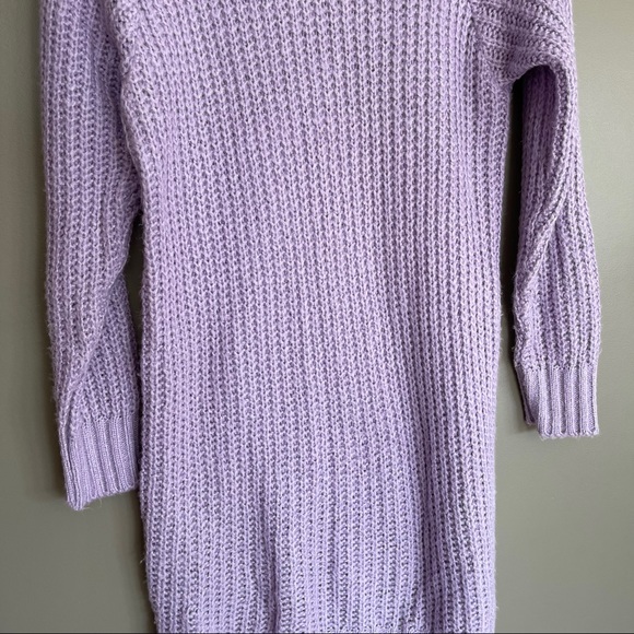 Boohoo Maria Purple Knit Jumper Sweater Dress Sm - Picture 12 of 14
